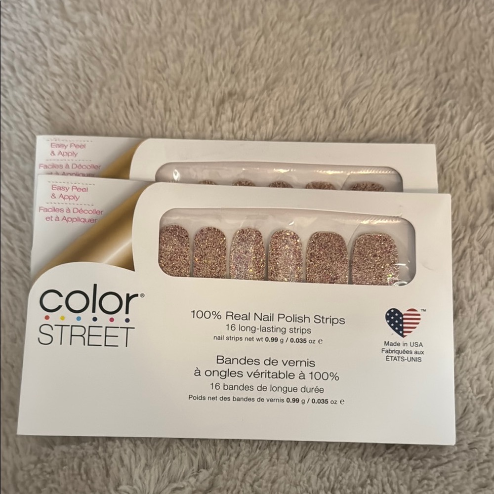 Color Street Rose Gold Nail Polish Strips